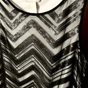 BR sequin blouse